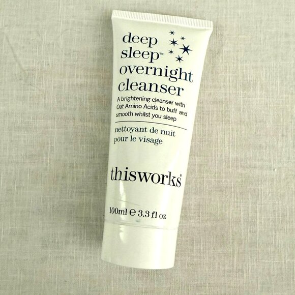 This Works Deep Sleep Overnight Cleanser Full Size Brightening Oat Amino Acids - Picture 1 of 7